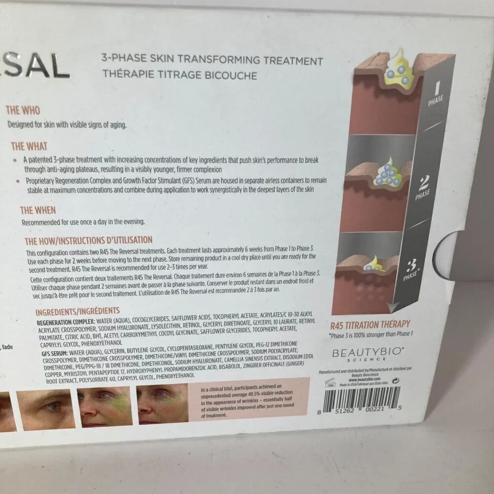 BeautyBio R45 The Reversal Skin Treatment Phase‎ 1-3 New in Box
